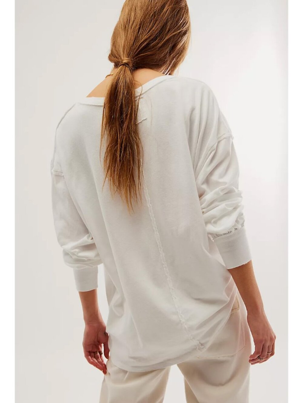 FREE PEOPLE We The Free Fade Into You Tee / Ivory - Picture 7 of 16